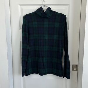 Plaid turtleneck